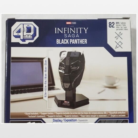 New Marvel Disney 4D Build Black Panther 3D Puzzle Kit - Picture 11 of 15
